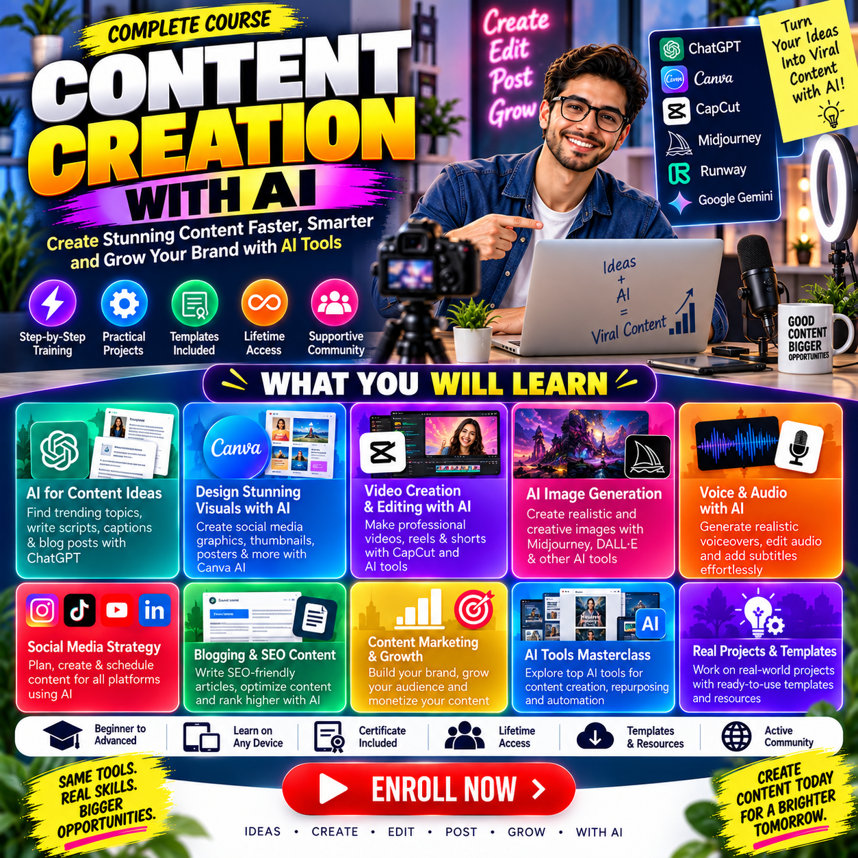 Content Creation With AI Course Banner