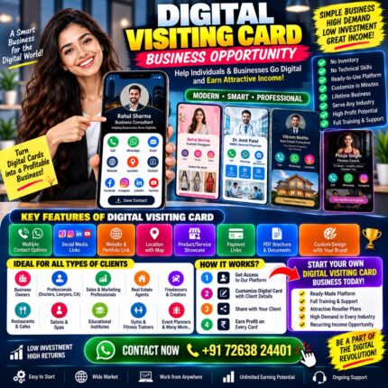 Digital visiting card business