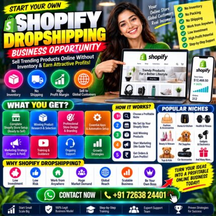dropshiping with shopify business